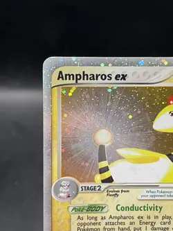 Pokemon Ampharos ex Holo Rare EX Dragon 89/97 English 2003 Ereader LP - Image 2