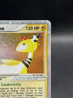 Pokemon Ampharos ex Holo Rare EX Dragon 89/97 English 2003 Ereader LP - Image 3