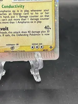 Pokemon Ampharos ex Holo Rare EX Dragon 89/97 English 2003 Ereader LP - Image 4
