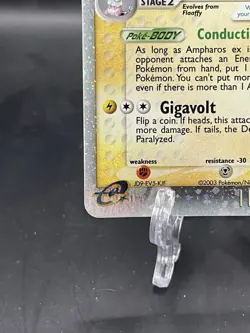 Pokemon Ampharos ex Holo Rare EX Dragon 89/97 English 2003 Ereader LP - Image 5