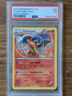 2012 Pokemon B&W PSA 1 Charizard Cosmos Holo #20 BCR POOR PR FRESH CASE - Image 1