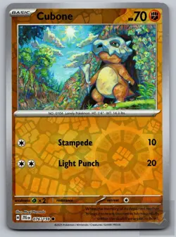 Cubone 076/159 Common Journey Together Pokemon Reverse Holo Near Mint - Image 1