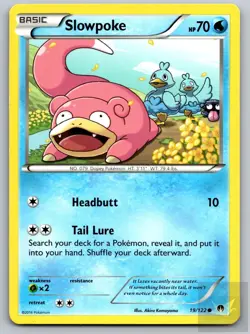 Slowpoke 19/122 Common BREAKpoint Pokemon Near Mint - Image 1