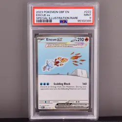 2023 Pokemon Obsidian Flames Eiscue ex SIR PSA 9 Coolest Block on the Block! - Image 1