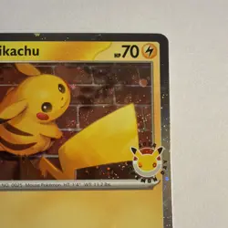 Pikachu 051/162 Pokemon Day 2026 - Pokemon TCG Temporal Forces 30th Anniv Promo - Image 3