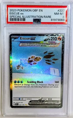 Pokemon OBF EISCUE EX Obsidian Flames Illustration Rare 222/197 PSA 8 ⭐ NM-MT - Image 1