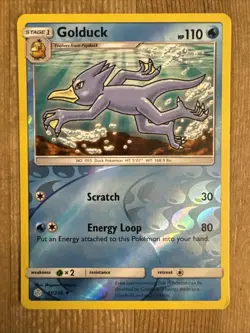 Golduck - 41/236 - Reverse Holo - Sun & Moon: Cosmic Eclipse *NM* TCG POKEMON - Image 1