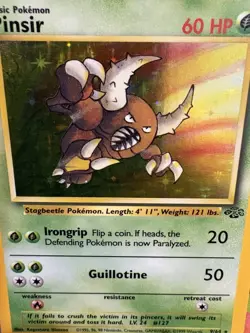 Pokemon Base Set Pinsir Holo 9/64 Rare WOTC 1999 Vintage LP+ Clean Holo - Image 2