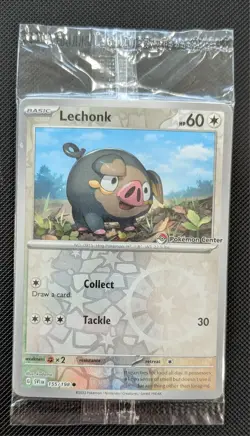 Lechonk Stamped (Pokemon Center Exclusive) 155/198 SEALED - Image 1