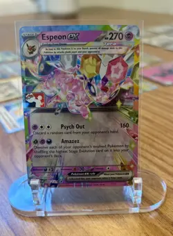 Espeon ex - 034/131 (Prize Pack Stamped) Pokemon Double Rare SV: PRE Near Mint - Image 1