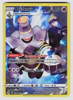 Pokemon Dusknoir Ultra Rare SWSH09: Brilliant Stars Trainer Gallery TG06/TG30 NM - Image 1
