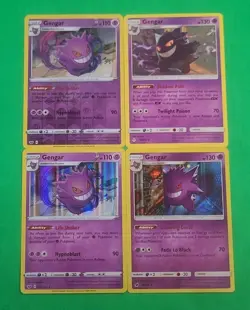 Pokemon Gengar Cards Lot Of 4 Holo's Reverse Holo Rares NM-MINT Condition - Image 1