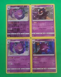 Pokemon Gengar Cards Lot Of 4 Holo's Reverse Holo Rares NM-MINT Condition - Image 2