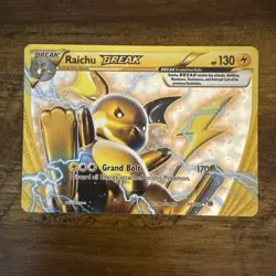 Raichu Break 50/162 Holo Super Rare XY Breakthrough Pokemon Card NM Mint - Image 1