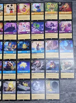 49x Disney Lorcana The First Chapter Bundle Cards Common/Uncommon NM - Image 3