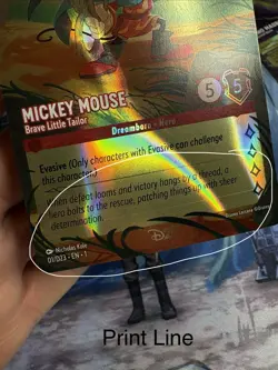 Disney Lorcana Mickey Mouse Brave Little Tailor 01/D23 Promo - Image 2