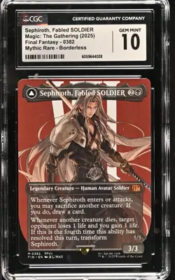 Sephiroth, Fabled SOLDIER (0382) (Borderless) Final Fantasy Regular - Image 1