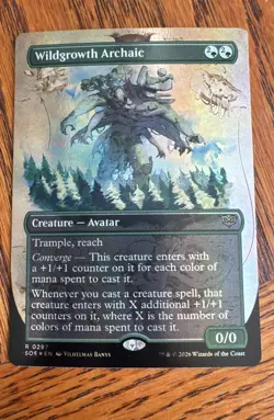 Wildgrowth Archaic (Borderless) Secrets of Strixhaven Foil - Image 1