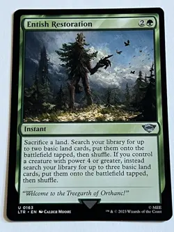 Entish Restoration 163 MTG LOTR Tales of Middle Earth 2023 MT - 9.0 + Non Foil - Image 4