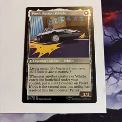 Prowl, Stoic Strategist // Prowl, Pursuit Vehicle Foil Transformers 1 NM MTG - Image 2