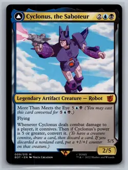 Cyclonus, the Saboteur 9 Universes Beyond: Transformers Magic: The Gathering NM - Image 1