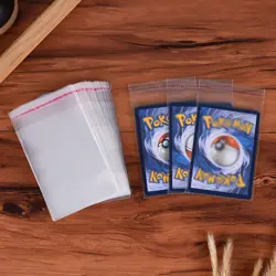 100stk Karte Armel Protektor Trading Cards Cover Halter fur Pokemon Panini TCG - Image 5