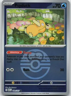 Psyduck (Love Ball) 039/217 Holo Common Ascended Heroes Pokemon Reverse Holo NM - Image 1