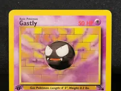 Pokemon Gastly 33/62 1st Edition Uncommon Fossil Set NM - Image 3
