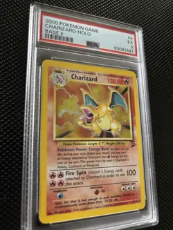 The Pokemon Company 2000 Base Set 2 Charizard 004/130 Holo Rare PSA 5 - Image 3