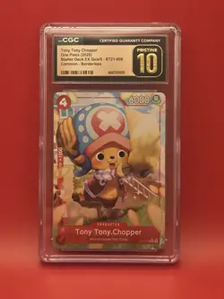 One Piece Tony Tony Chopper ST21-008 Graded CGC Pristine 10 ENGLISH - Image 1
