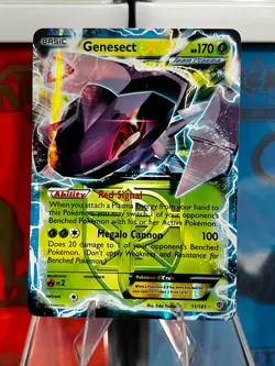 Genesect 11/101 Plasma Blast Full Art Holo Ultra Rare Pokemon TCG Card 2013 - Image 1