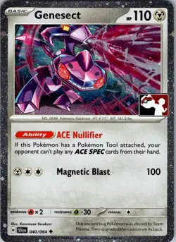 Genesect 040/064 Prize Pack Series Cards Holo NM - Image 1
