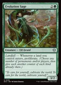 Magic: The Gathering Creature Evolution Sage Uncommon Regular MTG NM/M - Image 1