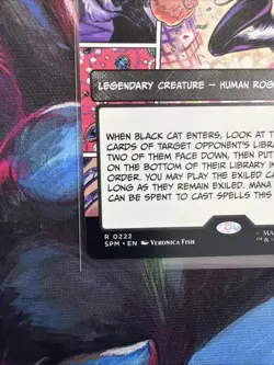 Black Cat, Cunning Thief R 0222 (Borderless) Marvel's Spider-Man Regular - Image 5