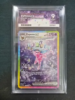 ACE 9 Espeon EX #155 Prismatic evolutions pokemon - Image 1