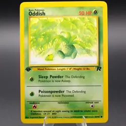 Oddish 63/82 1st Edition Common Team Rocket Pokemon TCG LP-NM - Image 1