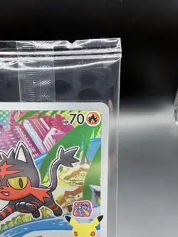 Pokemon S-Chinese 30th Anniversary First Partner Promo Card Litten-020/30th-P - Image 2