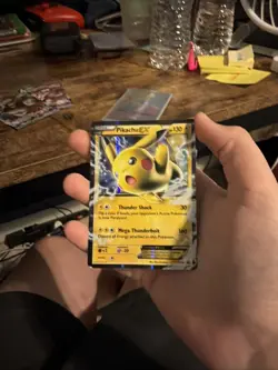 Pokemon Pikachu EX XY174 Black Star Promo 2016 Holo Card TCG - Image 1