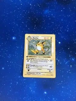 Pokemon Raichu 1st Edition Holo Base Set Shadowless 14/102 HP - Image 3