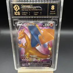 2020 POKEMON SWSH BLACK STAR PROMO CHAMPION’S PATH CHARIZARD PSA 9 - Image 1