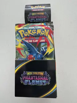 Pokemon TCG - Phantasmal Flames Half Booster Box 18 Sealed Packs - Unsealed Box - Image 2
