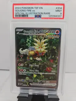 2024 Pokemon TEF EN GOUGING FIRE EX SIR PSA 9 - Image 1