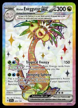 Alolan Exeggutor ex 225/191 Ultra Rare Surging Sparks Pokemon Near Mint - Image 1