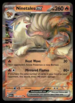 Ninetales ex 038/165 Double Rare 151 Pokemon Near Mint - Image 1