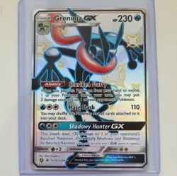 NM Clean Shiny Greninja GX Pokemon TCG 2019 Hidden Fates SV56/SV94 Holo FullArt - Image 1