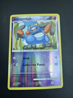POKEMON TCG CROAGUNK 101/147 PLATINUM SUPREME VICTORS REVERSE FOIL COMMON!! - Image 1