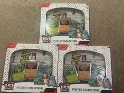 Pokemon TCG: Pokemon 151 Poster Collection Box! 3 BOXES - Image 1