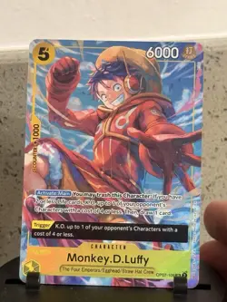 One Piece Monkey.D.Luffy OP07-109 SR Alt Art TCG Promo Foil Super Rare - Image 1