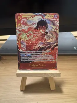 Bandai One Piece Card Game Portgas D. Ace OP16-118 SEC Alt Art - Image 1