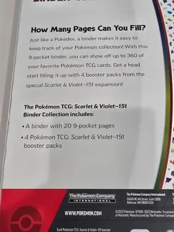 Pokemon TCG: Scarlet & Violet 151 Binder Collection Box New Factory Sealed - Image 3